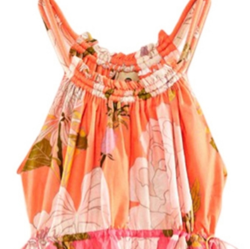 FARM RIO Mixed Neon Garden Mini  Dress NWT - Picture 4 of 11